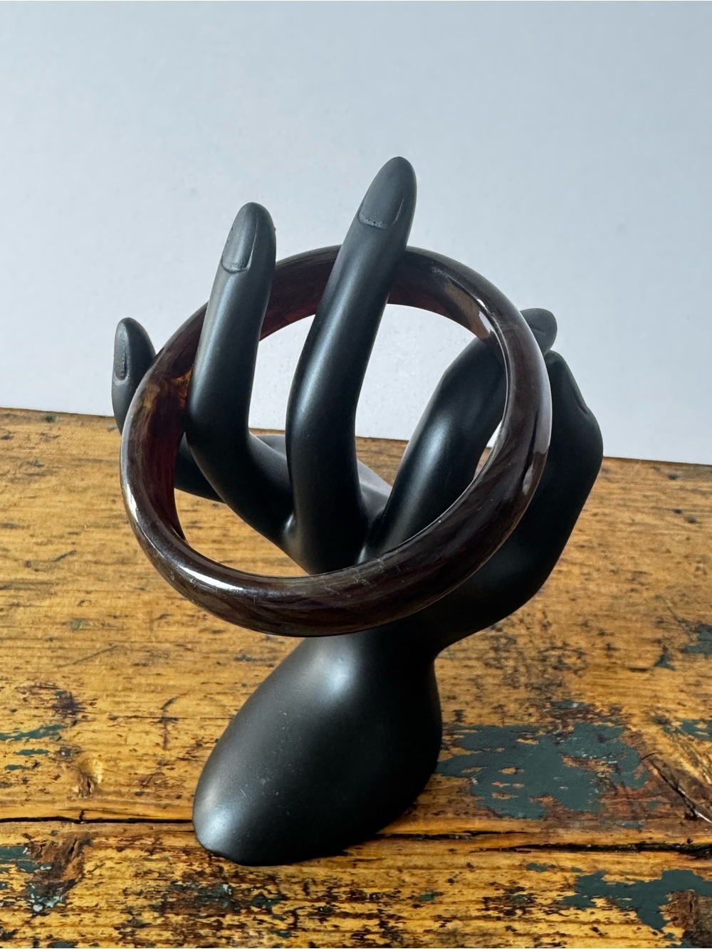 Root beer Color Resin Bangle Bracelet - Picture 4 of 6